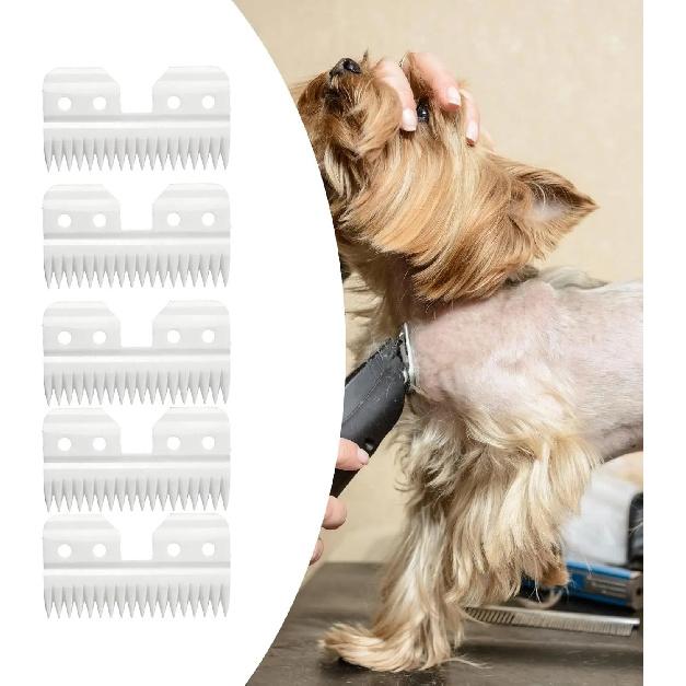 18 Teeth Ceramic Cutter Dog Grooming Blade Hair Clipper Blade Ceramic Cutters Pet Grooming Scissors,Ceramic Clipper Blades