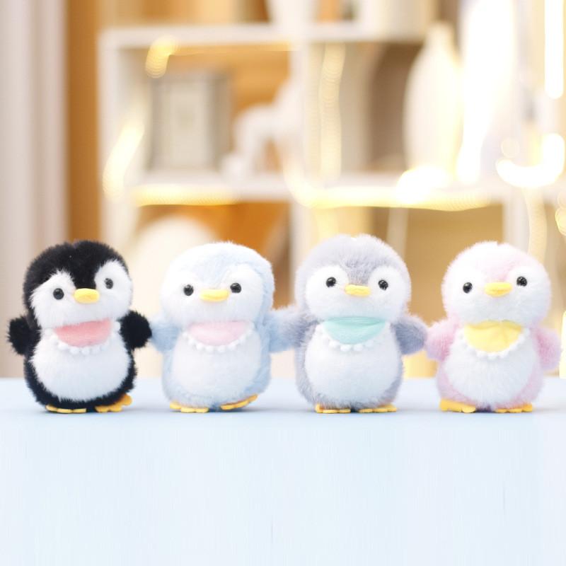 Figurine Bellyband Penguin Bag Animal Ornament Keychain Plush Gift Cotton Pp
