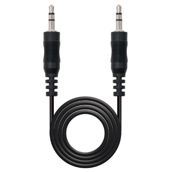 Câble Audio Jack (3,5 Mm) NANOCABLE 10.24.01 Noir - Mesure:20 M