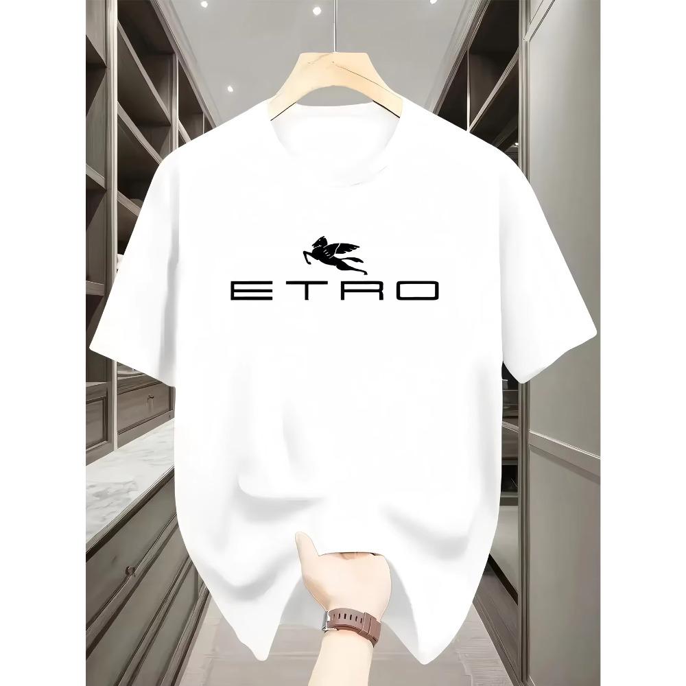 

Футболка Спортивная Печать Модная Мужская Спортивная Летняя Харадзюку Повседневная Короткий Рукав Круглый Вырез XXXXXL белый