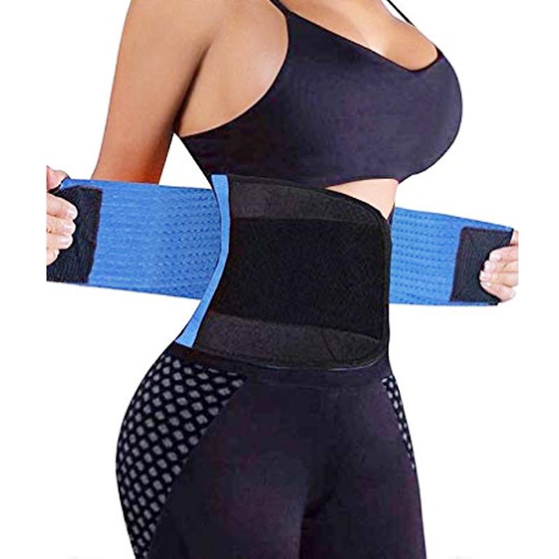 2022 Waist Trimmer Belt Adjustable Weight Loss Wrap Sweat Workout Neoprene Waist Support Waist Trainer Back Support Belt