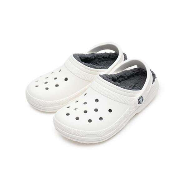 Crocs Fw Crocs Classic Lined Clog White Grey 203591 10m