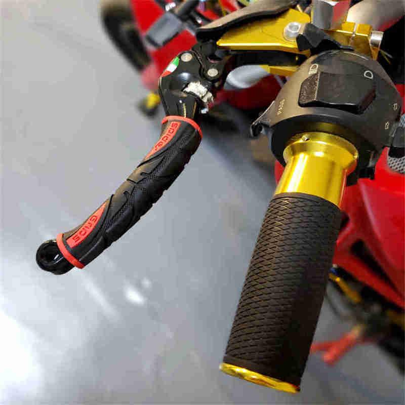 2ks Motocyklová guma měkká řídítka Kryt řídítek motocyklu Protiskluzové rukojeti brzdové páčky Ochranný kryt řídítek