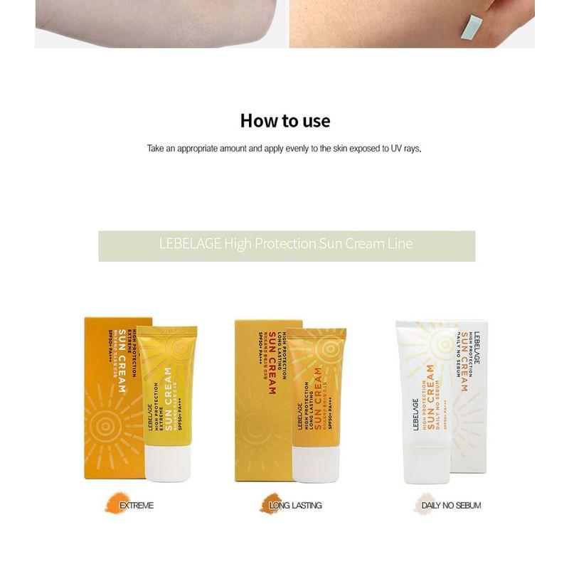 LEBELAGE - Sonnencreme mit hohem Schutz - 3 Arten