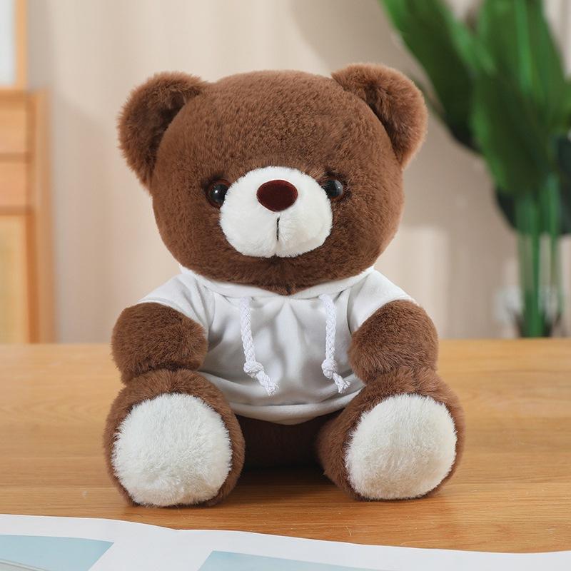 Orso carino vestito orsacchiotto bambola giocattolo di peluche orso da abbracciare bambola bambini bambola di pezza ragazza regalo di compleanno