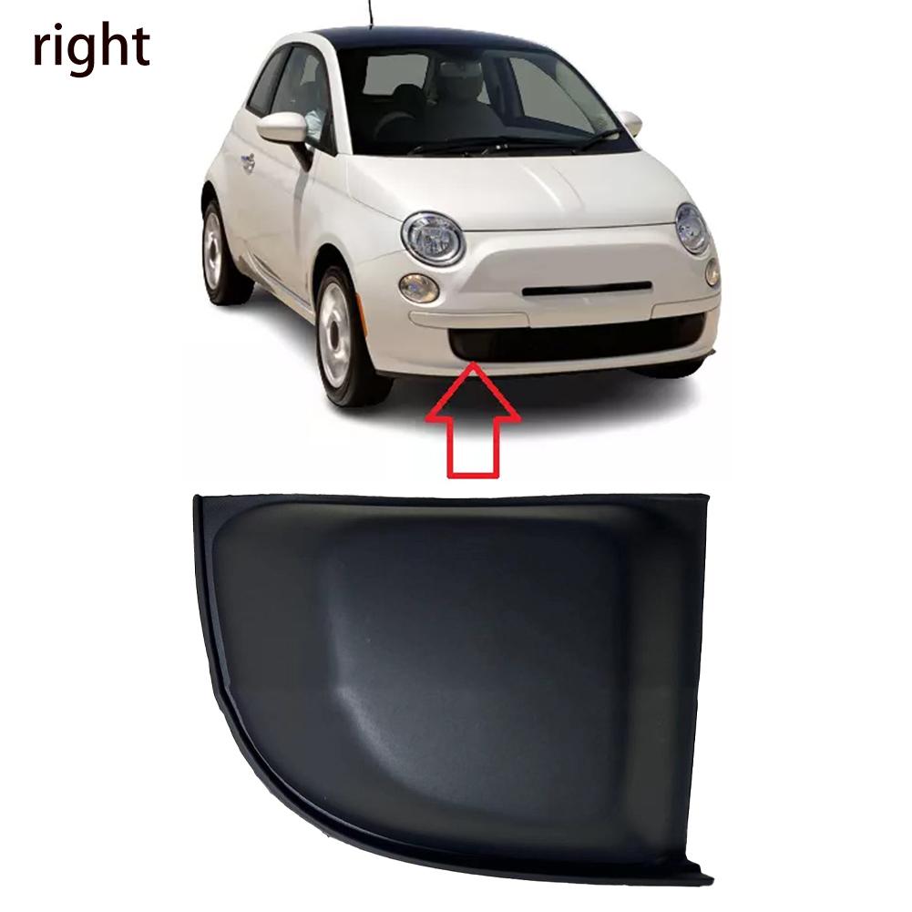 Car Left / Right Front Bumper Trim Cover For Fiat For 500 Models (2007-2015) Black Car Front Bumper Cover Plate