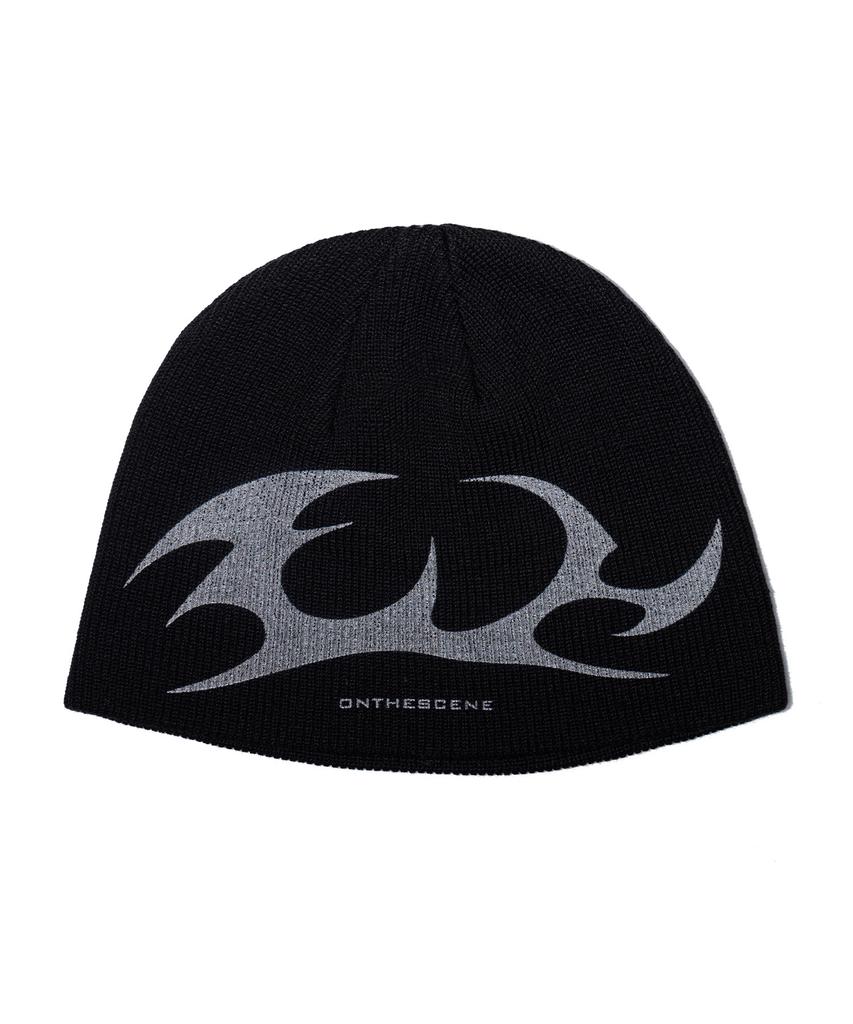 Ondeossin Black Pointed Beanie