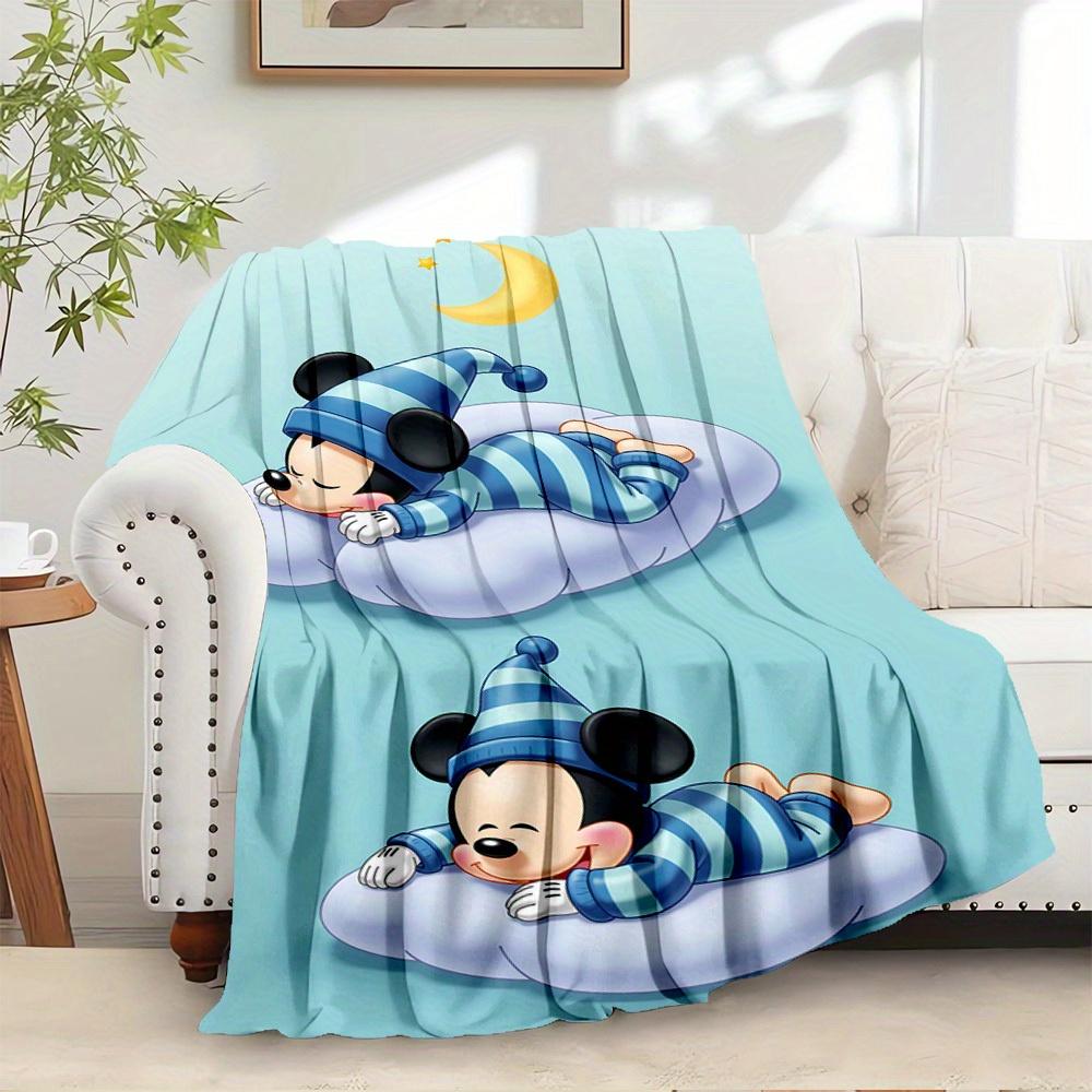

1 PC Velvet Mickey Mouse Sleeping Cloud Blanket - Cute Bedding Coverlet for Room Decor, Soft Throw Blankets for Couch, Gift Idea for, Perfec 130x150cm