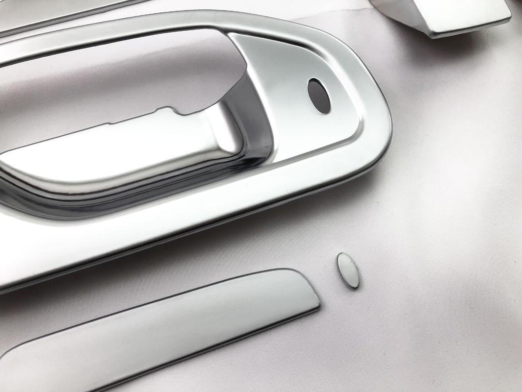 BRIGHTZ Chrome Door Handle Satin for NV350 Caravan E26 Compatible with and VW6E26 Models and VW6E Covers, Silver, (Van) [DHC-NOBU-479] CS4E26, CW4E26,