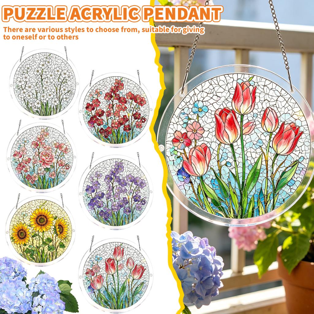 Acrylic Puzzle Can Be Hung Doors, Gardens, Indoor And Outdoor Decoration.