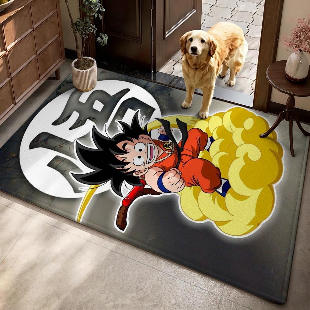 Goku'S Many Forms Printed Rug Nonslip Durable Carpet For Study Reading Area Home Party Decor Birthday Gift