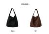 Bolso Tote de Gamuza Esmerilada para Mujer - Gran Capacidad, Bolso de Hombro Casual Versátil para Otoño/Invierno