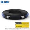 SK-LINK Outdoor Single-Mode 2-Core Armored Fiber Optic Cable with FC Connectors