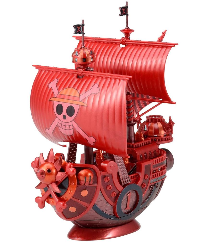 One Piece Grand Ship Collection Thousand Sunny Release Commemoration Color Plastic Model "FILM RED" Verze. Barevně odlišeno