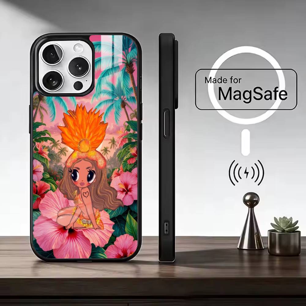 

K-Karol G Dibujos Animados Phone Case For iPhone17,16,15,14,13,12,11 Plus,Pro Max, New Magnetic Wireless Charging iPhone12