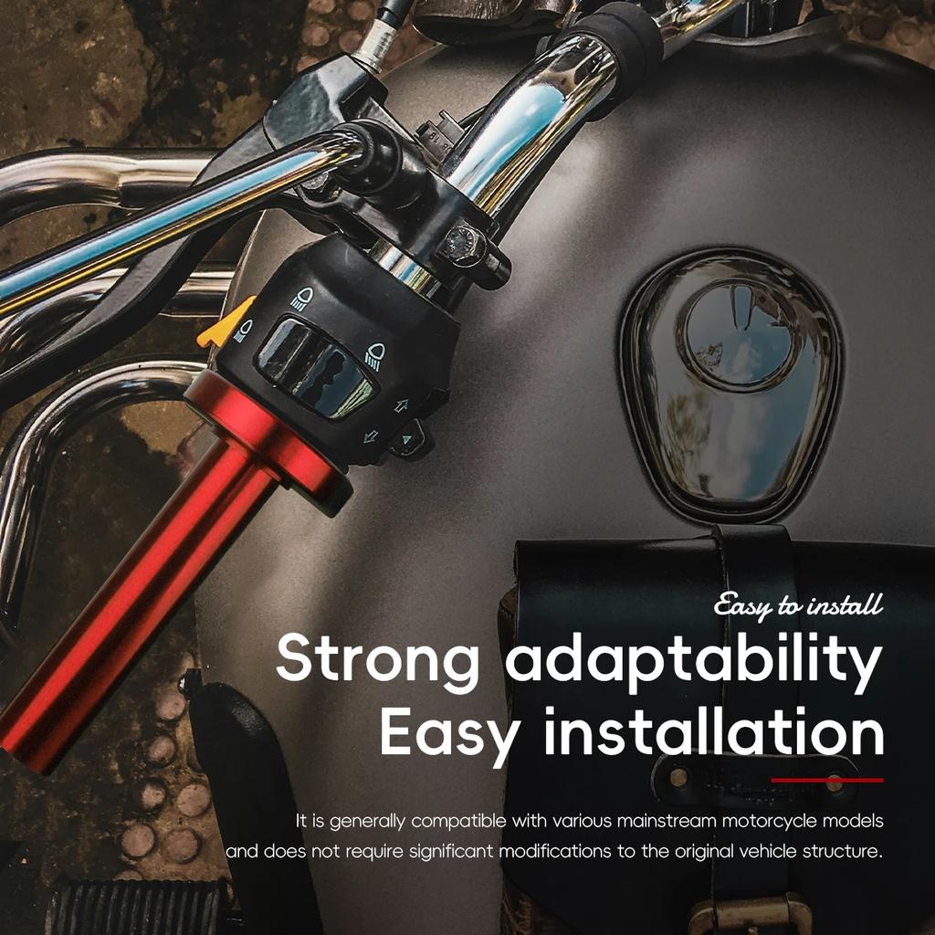 Motorcycle CNC Aluminum Accelerator Throttle Twist Grips Handlebars Universal For Motorcycle Moped Scooter Bike Accessories