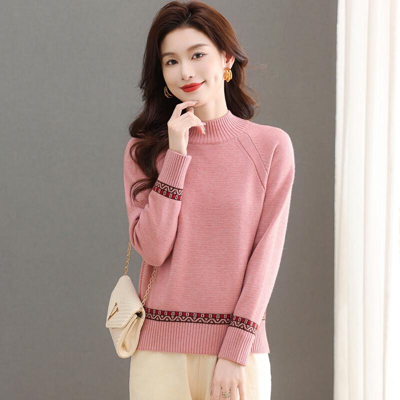 

SNOWFLYING Women s Elegant Color-Block Pullover Sweater L