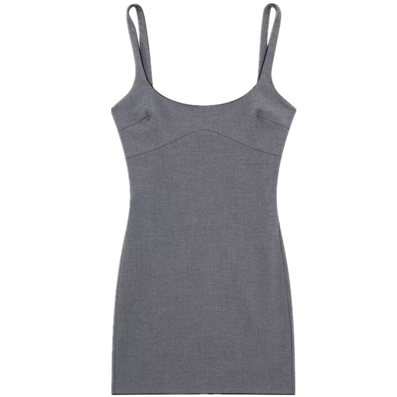 

Модный стиль Осень и Зима Новое поступление На все случаи жизни Кружево Кружевная отделка Короткое платье Платье-комбинация 4661302 802 Grey L