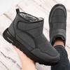 Men's Shoes with Plush and Thick Cotton Boots, Winter New Style with Plush Lining, Outdoor One Foot Casual Walking Snow Boots