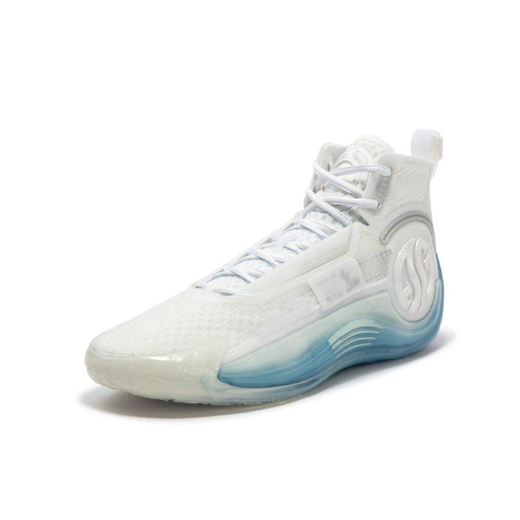 RENZHE x 361 AG4 SOAR Ren Zhe Ammortizzazione Traspirante Ammortizzazione Traspirante Mid top Scarpe da Basket Uomo Bianco Blu 672341101F-1