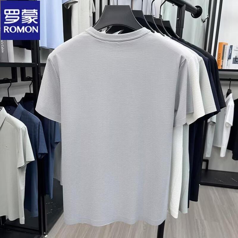ROMON Men s Summer Quick-Dry Breathable Round Neck T-Shirt 50