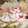 Christmas Tree Hanging Ornament Telescopic Elk Snowman Santa Claus  Christmas Decorations 2025 Desktop Ornament Xmas Home Decor
