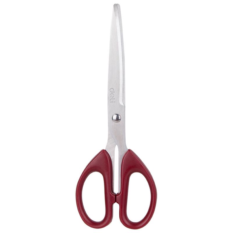 Deli 180mm Red Office Scissors (2-Pack)