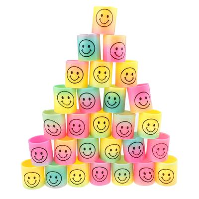 Hot Sale Rainbow Ring Wholesale Children's Educational Spring Toy Stacking Ring Kindergarten Classroom Small Gift
