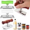Can Opener Screwing Cap Opener Adjustable Rotating Bottle Opener Multifunctional Jar Lid Opener Stainless Steel for Seniors