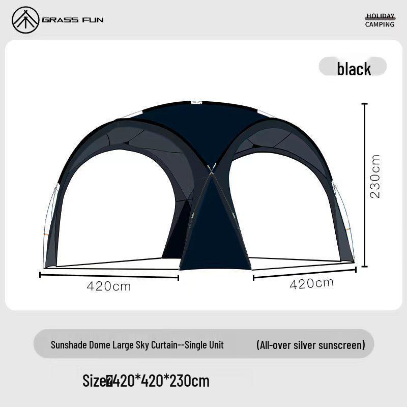 Dome Canopy Tent: Multi-Person Sunshade, Weather Protection, Portable for Outdoor Camping.