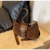 IELGY Autumn Winter Retro Underarm Bag Shoulder Crossbody High-End Texture Fashion Underarm Small Square Bag