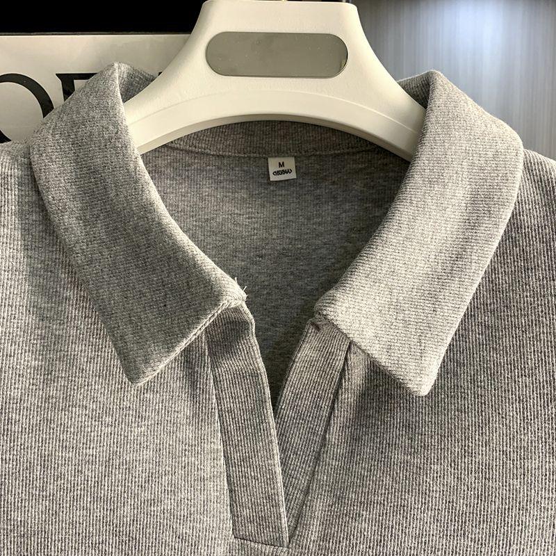 Women's Slim Fit Hot Girl Style Threaded Polo T-Shirt - Short-Sleeved & Cropped for Summer