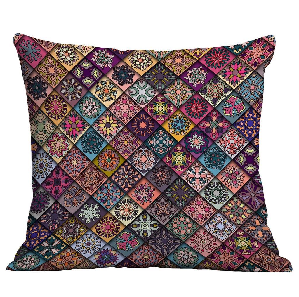 Ethnic Style Mandala Pillowcase New Style Painted Geometric Art Abstract Home Decoration Pillow Cushion Cover