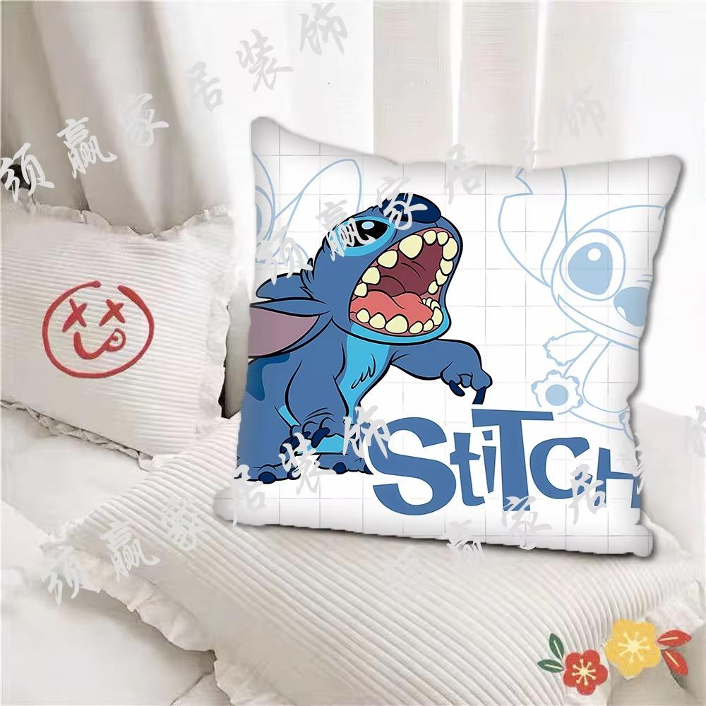 Super Soft Pillowcase [Stitch] Cartoon Anime Pillow Dormitory Bedroom Pillow Cushion Student Day Gift 45x45 Home Decoration