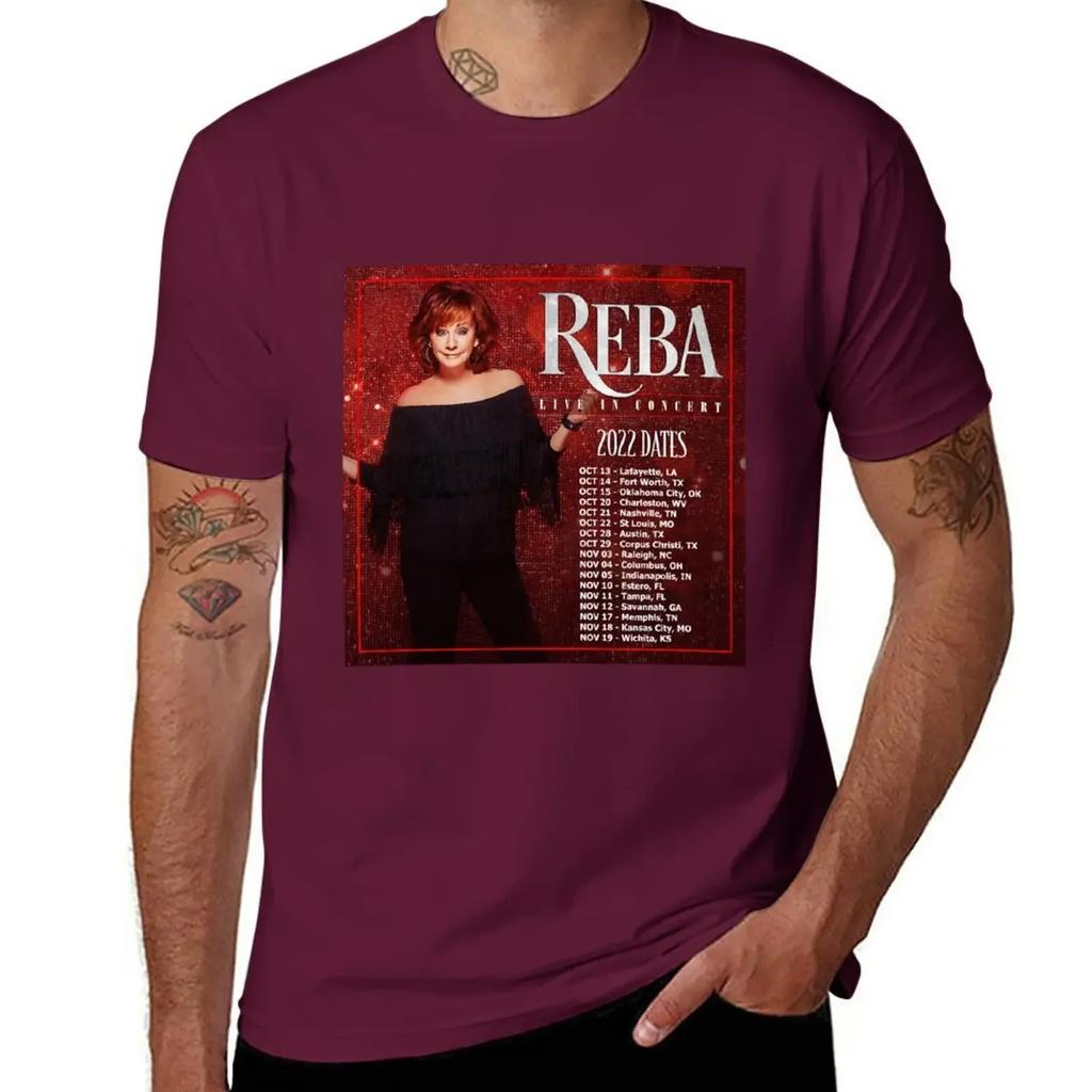 Reba Tour 2022 - 2023 Locations and Dates T-Shirt tees Aesthetic clothing mens t shirts casual stylish