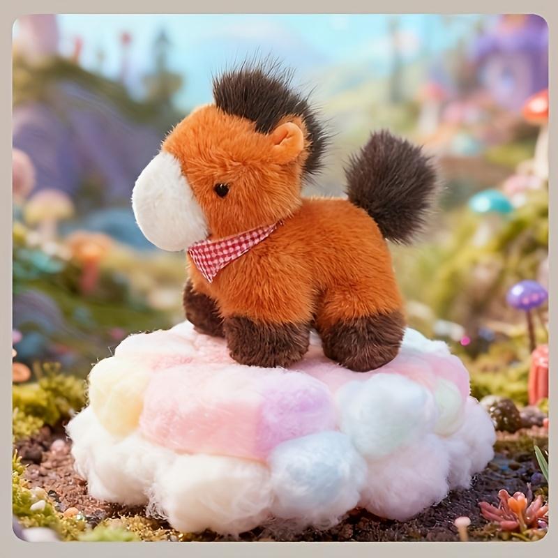 Animal de Pelúcia Macio Cavalo Fofo Animais Selvagens Brinquedo de Pelúcia Pônei Cavalo Pelúcia Brinquedo de Pelúcia Presentes de Aniversário para Crianças Chá de Bebê
