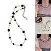 Unique Imitated Pearls Neckchains Stylish Clavicle Chain Adornment Beaded Necklace Party Neck Jewelry for Women Girls