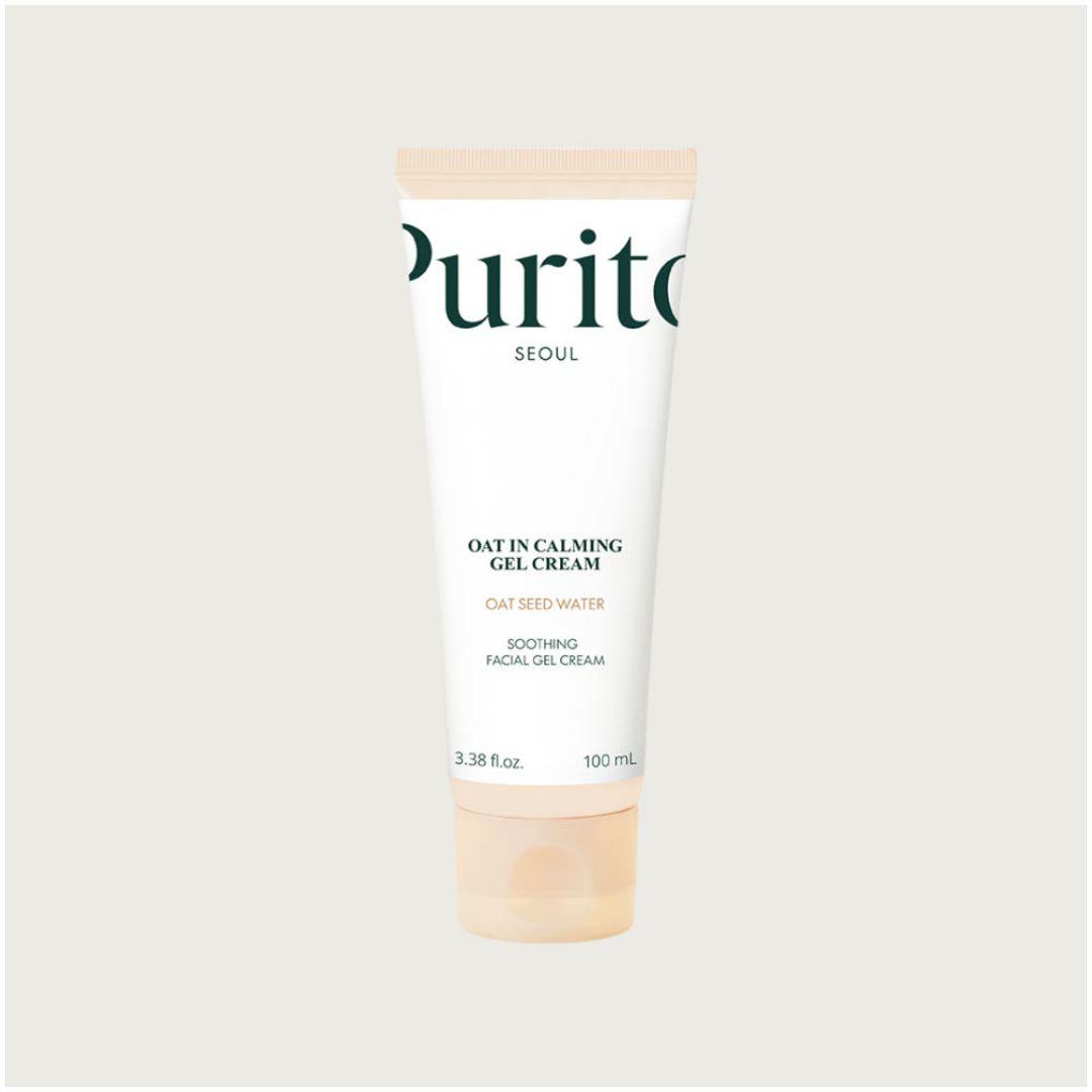 PURITO Oat-in Calming Gel Cream Soothing Hydrating Facial Moisturizer 100ml 1 Pack (100ml)