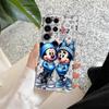 Mickey Minnie Brand Transparent Case For Samsung Galaxy S26 S25 Ultra S24 S22 S26 Plus S20 S23 S21 S25 FE 5G Clear Silicon Cover