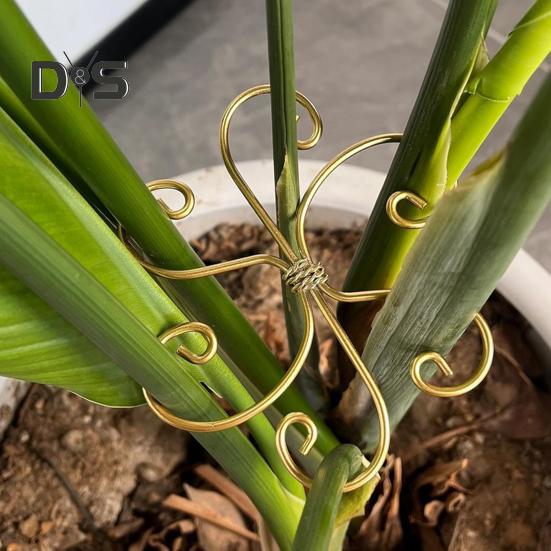 Plant Stem Holder Monstera Plant Stabilizer Metal Plant Support Stem Stabilizer for Indoor Plants Potted Flowers Upright Growth
