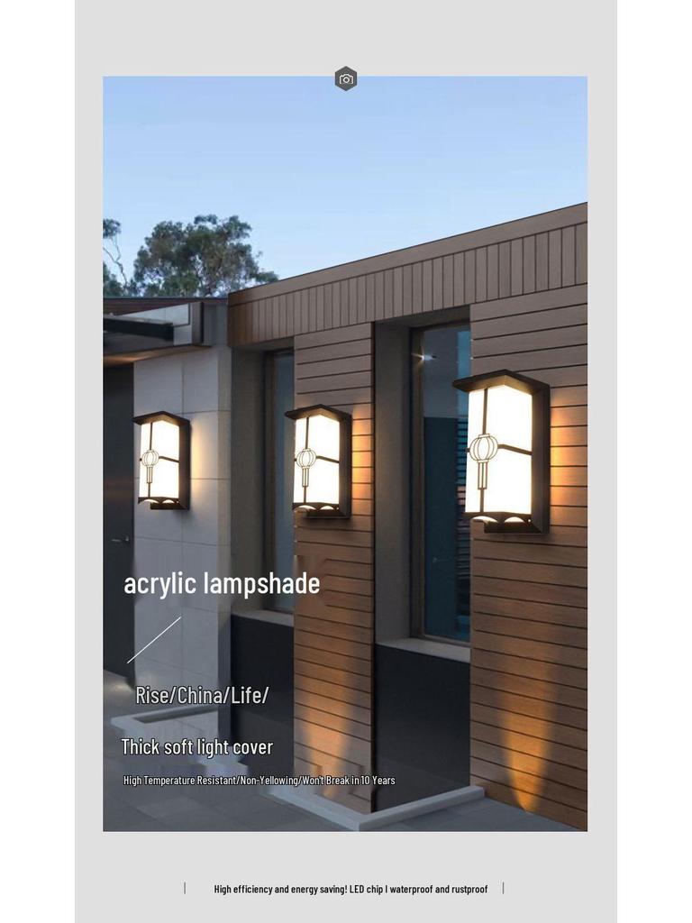 Waterproof LED Outdoor Wall Light for Staircase, Terrace, Corridor, Garden, Villa, or Aisle.