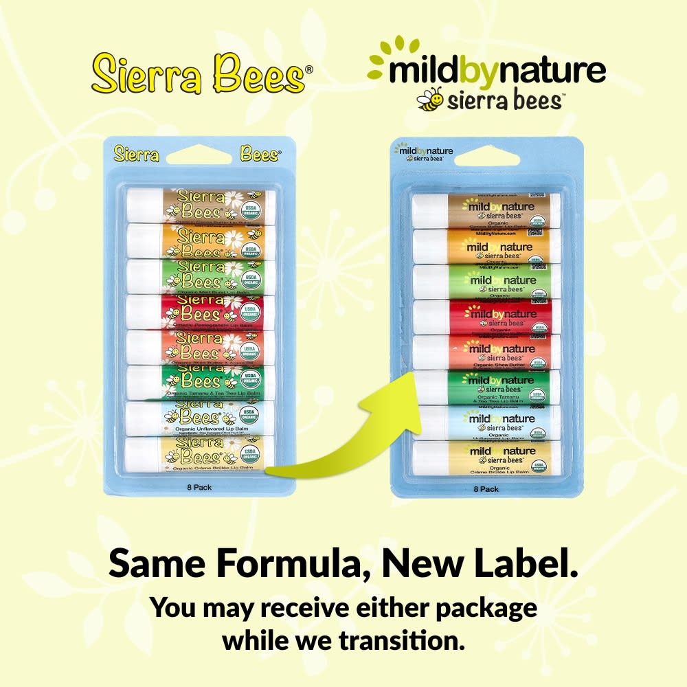 Mild By Nature, Sierra Bees™, Organic Lip Balm Combo Pack, 8 Pack, 4.25 g (0.15 oz) Each