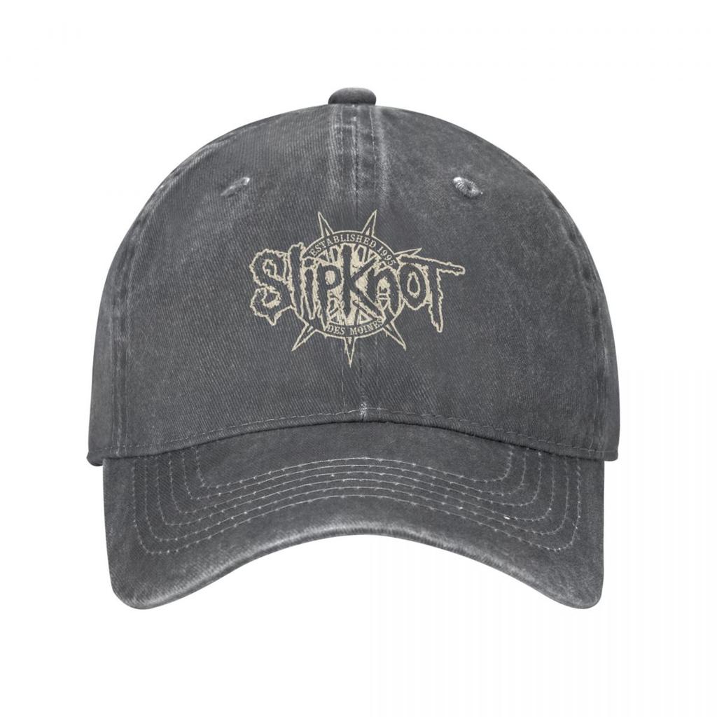 Slipknot Schwere Unisex Baseballkappe für Rockmusik Vintage Used Gewaschen Snapback Hut Unisex Outdoor Laufen Golfkappen Hut