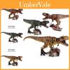 Brinquedo Modelo Realista de Dinossauro Jurássico em PVC Apresentando T-rex Pisando em Triceratops