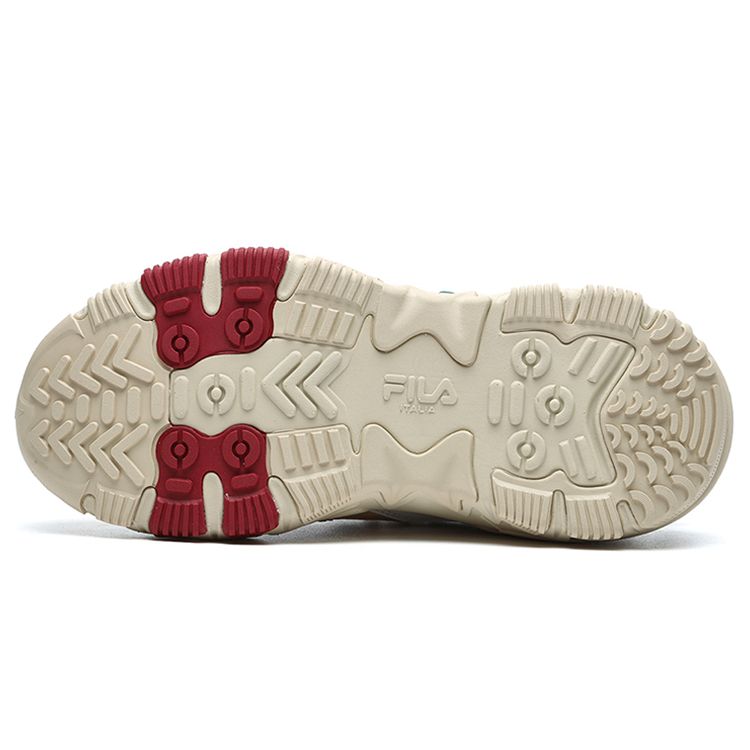 FILA Predator 2 Synthetic Leather Comfortable Sports Lightweight Low-Top Casual Shoes Women casual shoes Light-Gray F12W216132FAN