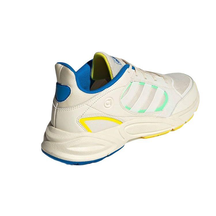 Adidas Neo 90S Valasion Comfortable Retro Mesh Leather Cushioning Non-Slip Wear-Resistant Breathable Low-Top Casual Running Shoes HP6766