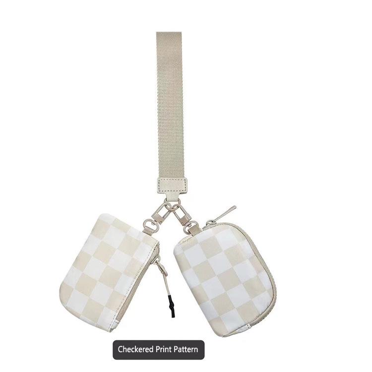 Lulu Geantă de mână impermeabilă din nailon pentru femei: Portofel Mini Elegant pentru Monede și Suport pentru Carduri