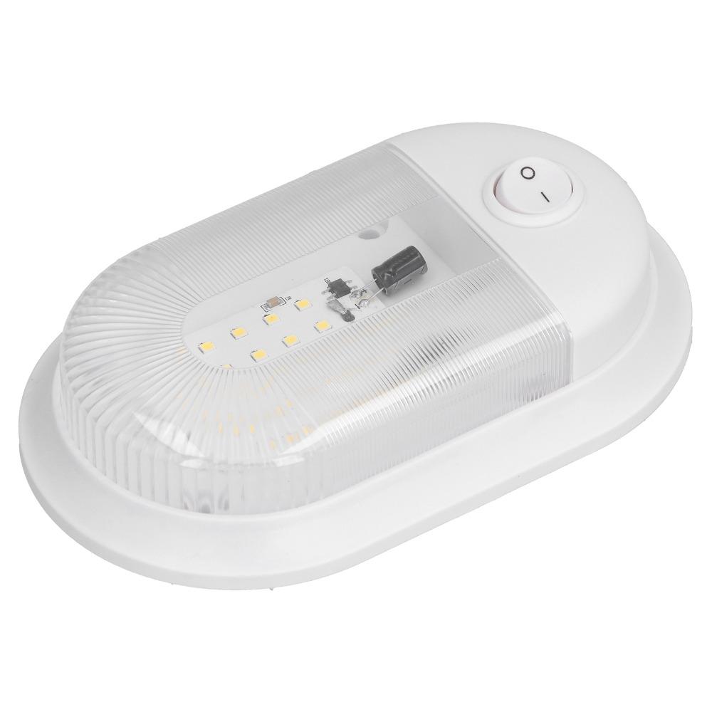 White Light LED RV Ceiling Dome Light Aluminum Plate Dome Light Vehicle Lighting