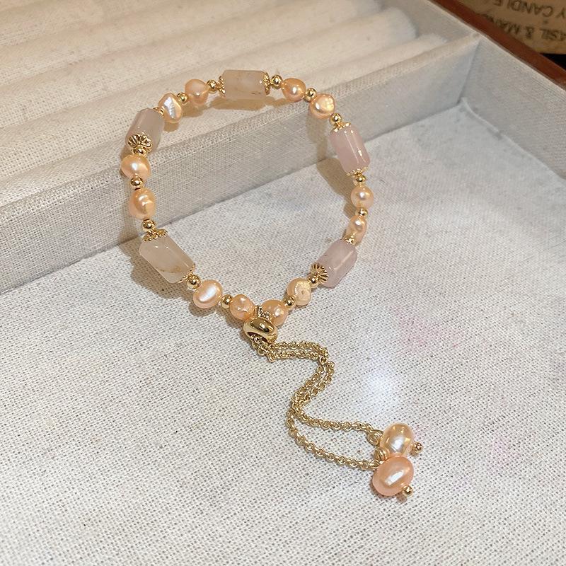2024 Trendy Freshwater Pearl Bracelet: Simple, Elegant European & American Style Jewelry
