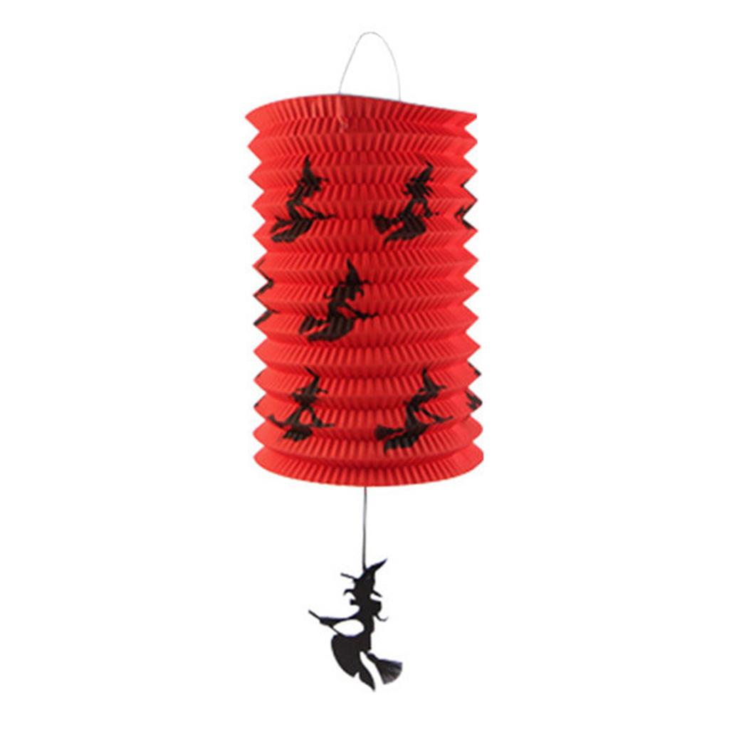 Craft LEDs Paper Hangings Lantern Foldable Decorative Design Festival Decoration for Halloweens